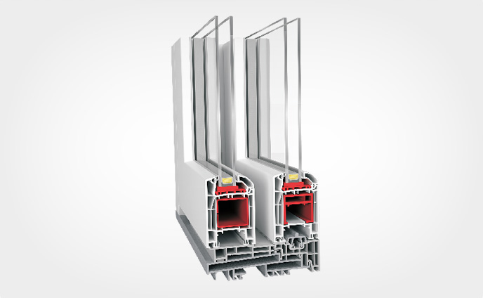 Lift-and-slide door 85 mm